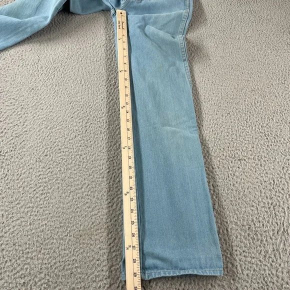 Vintage 70s Brittania High Rise Jeans Size 14 Slim Butterfly Embroidered Pocket - Picture 10 of 16